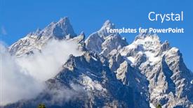  Presentation with teton - Presentation with grand-teton-national-park-wyoming background and a teal colored foreground