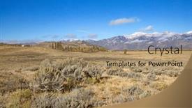  Presentation with teton - Presentation theme having grand-teton-national-park-wyoming background and a coral colored foreground