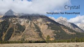  Presentation with teton - Presentation design consisting of grand-teton-national-park-wyoming background and a light blue colored foreground