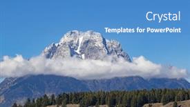  Presentation with teton - Presentation enhanced with grand-teton-national-park-wyoming background and a teal colored foreground