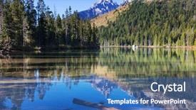  Presentation with teton - PPT theme featuring grand teton national park background and a teal colored foreground