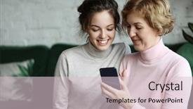  Presentation with people of all ages - PPT layouts having grandchild - family people and technology aged background and a lemonade colored foreground