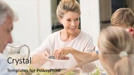  Presentation with guava fruits fresh green fruit - Audience pleasing theme consisting of grandchildren senior woman offering food backdrop and a lemonade colored foreground