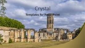  Presentation with unesco - Theme with grande-sauve-abbey-unesco-site background and a light blue colored foreground