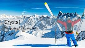  Presentation with blanc - Amazing presentation having grandes jorasses and dent backdrop and a light blue colored foreground