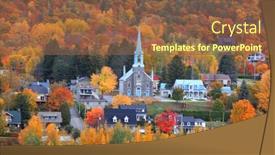  Presentation with forestry - Slides featuring grandes-piles-quebec-canada-october background and a tawny brown colored foreground