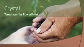  Presentation with grandfather - Cool new theme with grandfather gives his grandson a germ backdrop and a tawny brown colored foreground