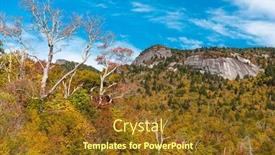 Presentation with fall foliage - Slides consisting of grandfather-mountain-north-carolina-usa background and a tawny brown colored foreground