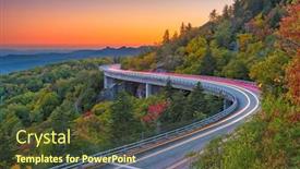 Presentation with north carolina - Theme featuring grandfather-mountain-north-carolina-usa background and a tawny brown colored foreground