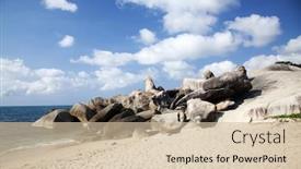  Presentation with grandfather - Amazing slide set having grandfather rock and grand mother rock lamai beach koh samui backdrop and a soft green colored foreground