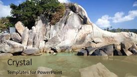  Presentation with grandfather - Presentation theme having grandfather rock and grand mother background and a  colored foreground