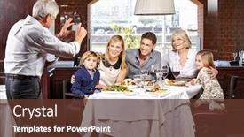  Presentation with restaurant family - Amazing presentation having grandfather-takes-a-family-picture backdrop and a tawny brown colored foreground