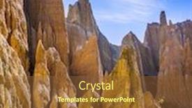  Presentation with ridges - Theme enhanced with grandiose-natural-land-formations background and a tawny brown colored foreground