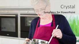  Presentation with grandma - Slide deck enhanced with grandma-cooking-comfort-food background and a  colored foreground