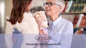  Presentation with angel wings - Colorful PPT theme enhanced with grandma-is-full-of-emotions backdrop and a light blue colored foreground