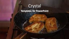  Presentation with pies - Beautiful presentation theme featuring grandmother bakes pies on the pan and serves to the table backdrop and a tawny brown colored foreground