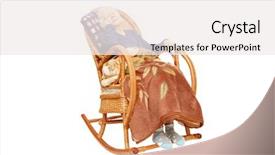  Presentation with directors chair - Slide deck enhanced with grandmother sleeps in an armchair background and a  colored foreground