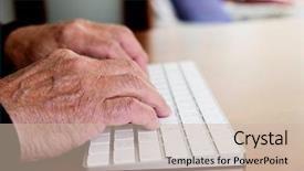  Presentation with old memories - Audience pleasing presentation consisting of grandpa memories - closeup of an old caucasian backdrop and a soft green colored foreground