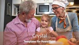  Presentation with grandma - Cool new theme with grandpa-persuading-his-granddaughter backdrop and a red colored foreground