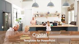  Presentation with family time fishing - Beautiful PPT theme featuring grandparents and grandkids spending time backdrop and a coral colored foreground