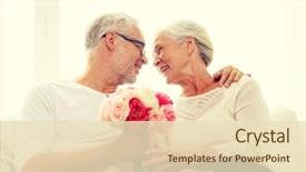  Presentation with family day - Slide deck featuring grandparents day - family holidays age and people background and a lemonade colored foreground