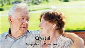  Presentation with grandparents day - Presentation theme enhanced with grandparents day - portrait of a happy senior background and a  colored foreground