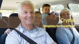  Presentation with grandparents day - Amazing theme having grandparents going on road trip backdrop and a tawny brown colored foreground