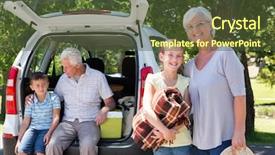  Presentation with road trip - Cool new presentation with grandparents going on road trip backdrop and a tawny brown colored foreground