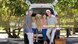  Presentation with grandparents day - Cool new slide deck with grandparents going on road trip backdrop and a tawny brown colored foreground