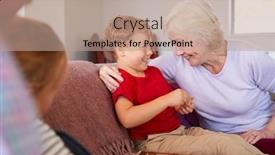  Presentation with draughts - Slides having grandparents-playing-board-game background and a coral colored foreground