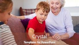  Presentation with draughts - PPT layouts featuring grandparents-playing-board-game background and a red colored foreground