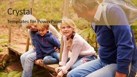  Presentation with grandparents - Cool new PPT layouts with grandparents sitting with grandkids backdrop and a yellow colored foreground