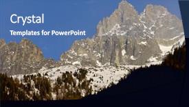  Presentation with blanc - Colorful slides enhanced with grands-charmoz-3445-m-aiguilles backdrop and a ocean colored foreground