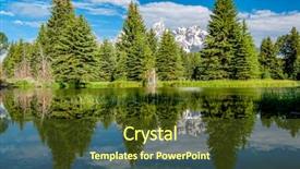  Presentation with teton - Presentation theme featuring grandwater - grand teton mountains from schwabacher's background and a tawny brown colored foreground