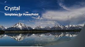 Presentation with wyoming - Cool new theme with grandwater - grand tetons in wyoming are backdrop and a ocean colored foreground