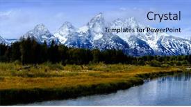  Presentation with mountain water - PPT theme enhanced with grandwater - grand tetons teton mountain range background and a light blue colored foreground