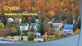  Presentation with piles - Cool new slide set with grandwater - grandes piles town quebec canada backdrop and a tawny brown colored foreground