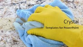  Presentation with disinfect - Beautiful PPT theme featuring japan oriental wood roof backdrop and a wine colored foreground