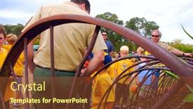  Presentation with scouts - Audience pleasing presentation design consisting of granite-bay-california-usa-cub backdrop and a tawny brown colored foreground