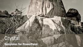  Presentation with spirit - Cool new slide set with granite-rock-formation-in-vedauwoo backdrop and a gray colored foreground
