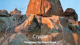  Presentation with spirit - Presentation theme with granite-rock-formation-in-vedauwoo background and a violet colored foreground