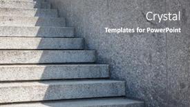  Presentation with granite - Colorful slide deck enhanced with granite staircase in a street backdrop and a gray colored foreground