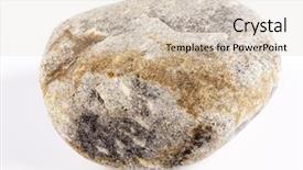  Presentation with throw stone ripple effect - Theme consisting of granite stone on white background background and a lemonade colored foreground