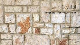  Presentation with granite - Presentation enhanced with granite-tiles-natural-stone-wall background and a soft green colored foreground