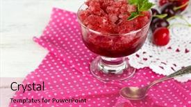  Presentation with cherry bloosom - Audience pleasing presentation theme consisting of granitz - closeup of cherry granita backdrop and a  colored foreground