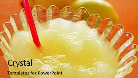  Presentation with limon - Cool new presentation with granitz - glass with spanish granizado de backdrop and a yellow colored foreground