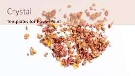 Presentation with granola - Presentation design with granola-creative-layout-isolated background and a coral colored foreground
