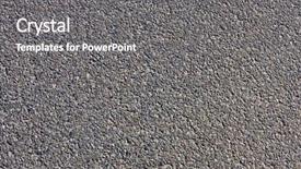  Presentation with asphalt - Slides featuring granular - asphalt texture background and a gray colored foreground