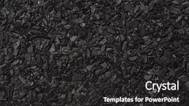  Presentation with asphalt - Beautiful PPT theme featuring granular - close up of roll asphalt backdrop and a dark gray colored foreground