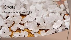  Presentation with tata salt - PPT theme with granular - close-up of salt grains background and a light gray colored foreground